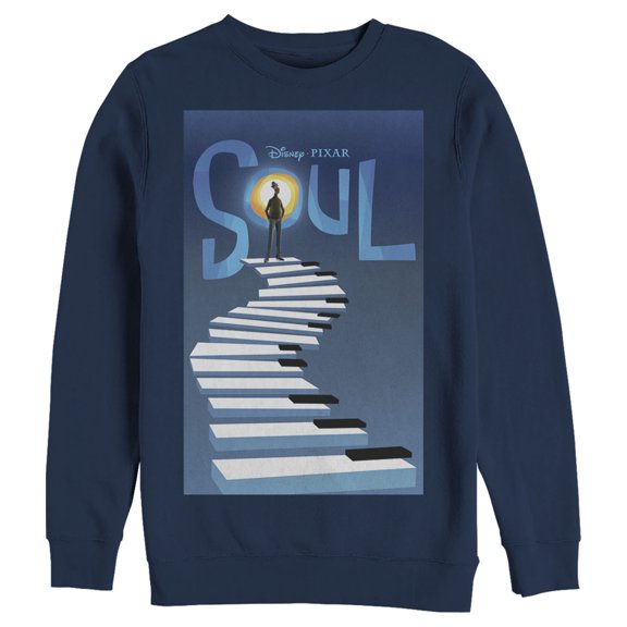 Men's Soul Official Poster Sweatshirt Navy Blue Medium