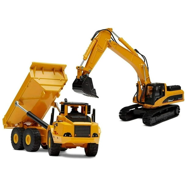 Camioncito Montables De Madera Camioncito Y Excavadora De