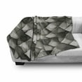 thumbnail image 3 of Modern Soft Flannel Fleece Throw Blanket, Geometrical Design with Grey Ombre Colored Squares Print, Cozy Plush for Indoor and Outdoor Use, 50" x 60", Charcoal Grey White, by Ambesonne, 3 of 6