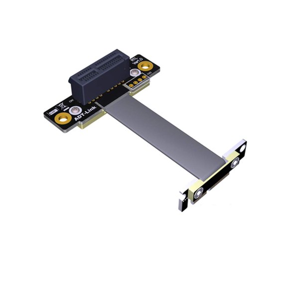 Cable de extensión ADT-LINK Dual PCIe 3.0 x1 en ángulo recto de 90°