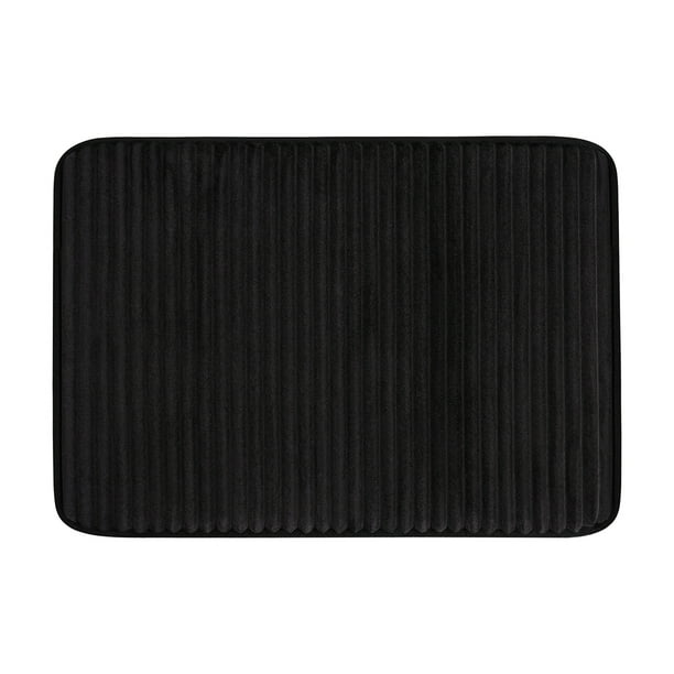 Mainstays Black Performance Foam 20"x 32" Bath Rug