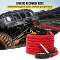 thumbnail image 3 of VEVOR 7/8" x 21' Recovery Tow Rope, 21,970 lbs, Heavy Duty Nylon Double Braided Kinetic Energy Rope w/ Loops and Protective Sleeves, for Truck Off-Road Vehicle ATV UTV, Carry Bag Included, Red, 3 of 9