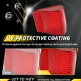 thumbnail image 5 of 2PCS Red Lens Rear Bumper Reflector Lights Tail Light Rear Light Brake Lights Backup Lights Reverse Light Turn Signal Lights Cover Shells  For 1967 Chevy Chevelle / Malibu No Bulb/Socket Included, 5 of 6