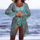 thumbnail image 2 of Trajes de Baño de Bikini de Mujer con Correas Impresas V Sexy Split Set de Tres Piezas, Diseño de Corte Alto para la Piscina de Playa Y las Vacaciones de Verano, 2 of 9