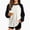 White, variant on NAISIBABY Girls Sweatshirt – Color-Blocked Crew Neck Long-Sleeve Pullover Tops White Size 8