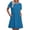 Blue, variant on Efsteb Womens Summer Sundresses Short Sleeve Casual T Shirt Dress Crewneck Sundresses Beach Vacation Pockets (Green,XL)