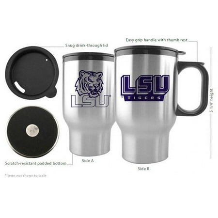 NCAA - LSU Tigers Stainless Steel Travel Mug (Set of 2)