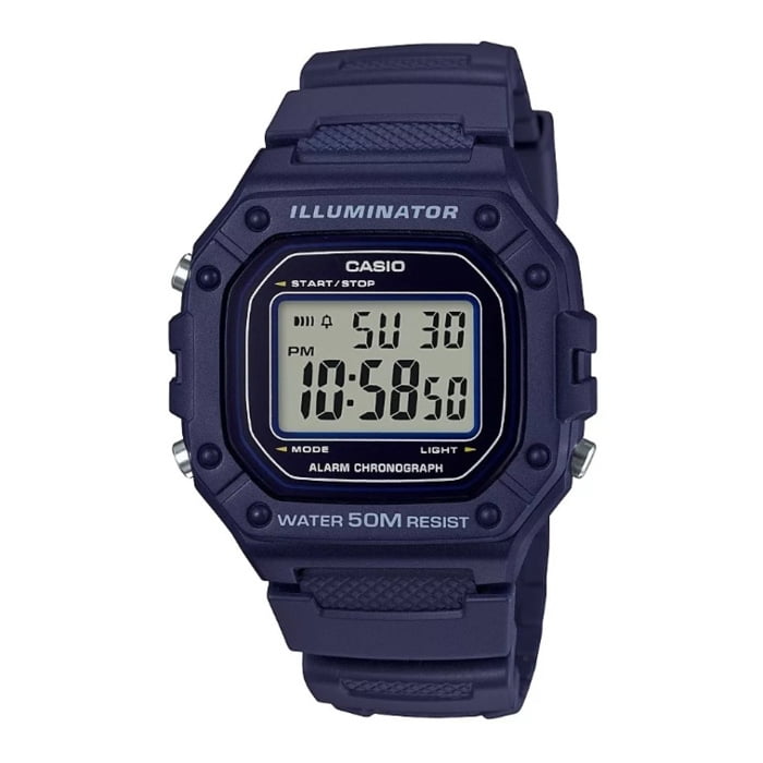 Reloj Digital Azul Casio W-218H-2Av