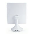 thumbnail image 3 of iHome Beauty iCVBT40 15" x 9" Trifold Tabletop Vanity Mirror with Bluetooth Speaker, White, 3 of 9