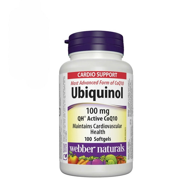 Webber Naturals Cardio Support Ubiquinol 100mg 100 Softgels
