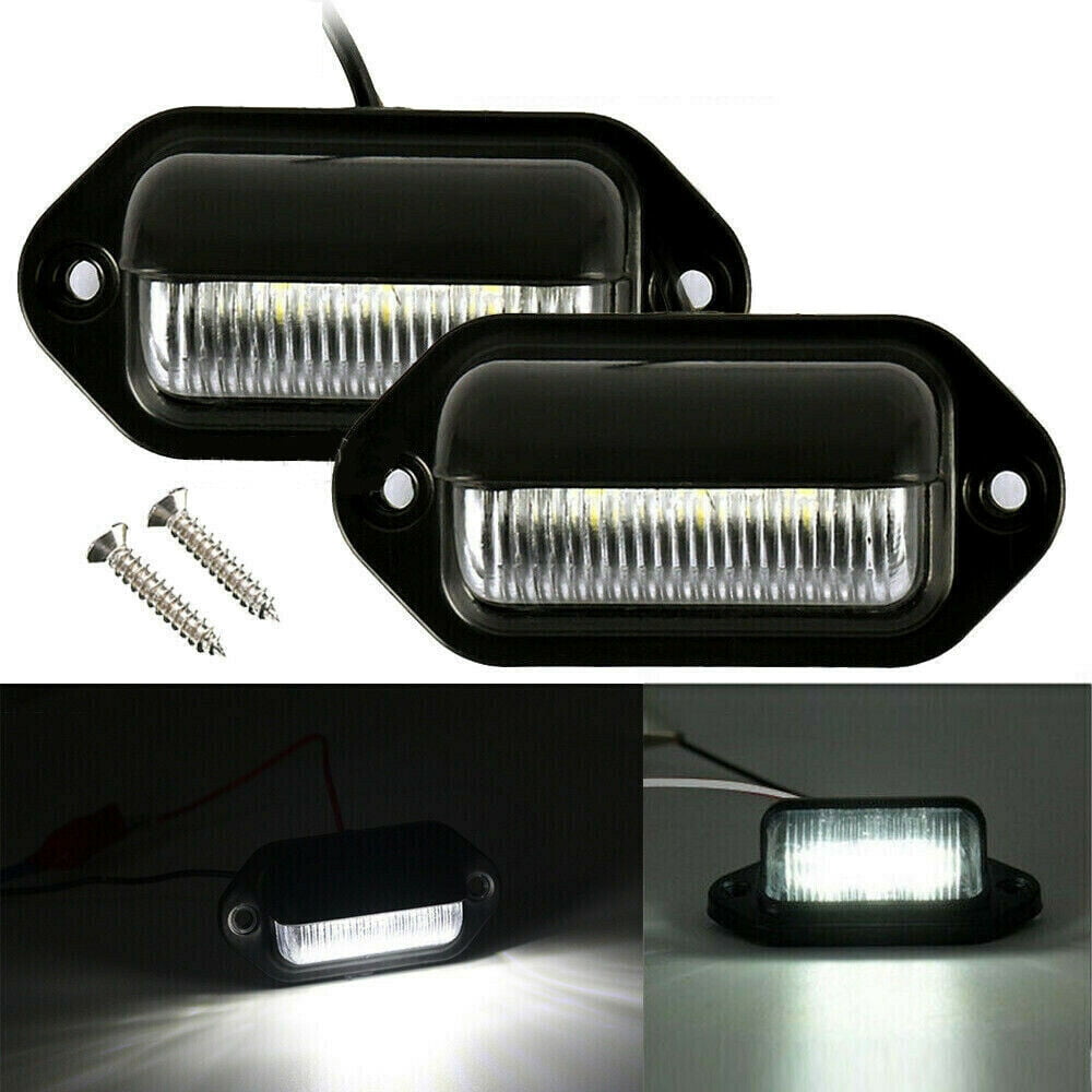 White License Plate Light 25 Lumens LED Surface Mount for Trailers 2.2" High 