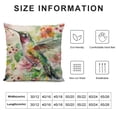 thumbnail image 5 of ONETECH Outdoor Spring Watercolor Bird Throw Pillow Covers  Hummingbird Summer Tropical Decorative Cushion Case Square Home Sofa Decorative Pillowcase for Patio Furniture Bed, 5 of 5