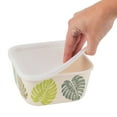 thumbnail image 3 of COOL GEAR 4-Pack Bamboo Reusable Containers | BPA-Free Dishwasher-Safe Sustainably-Sourced | Food Containers For Leftovers, Travel, Organization Made From Natural Bamboo Fibers - Large, Square, 3 of 30