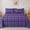 Blue Red, variant on Jessy Home 4 Piece Plaid Bed Sheets Set,Twin Size Bedding Set- Fitted Sheet, Flat Sheet & 2 Pillowcases Red Black