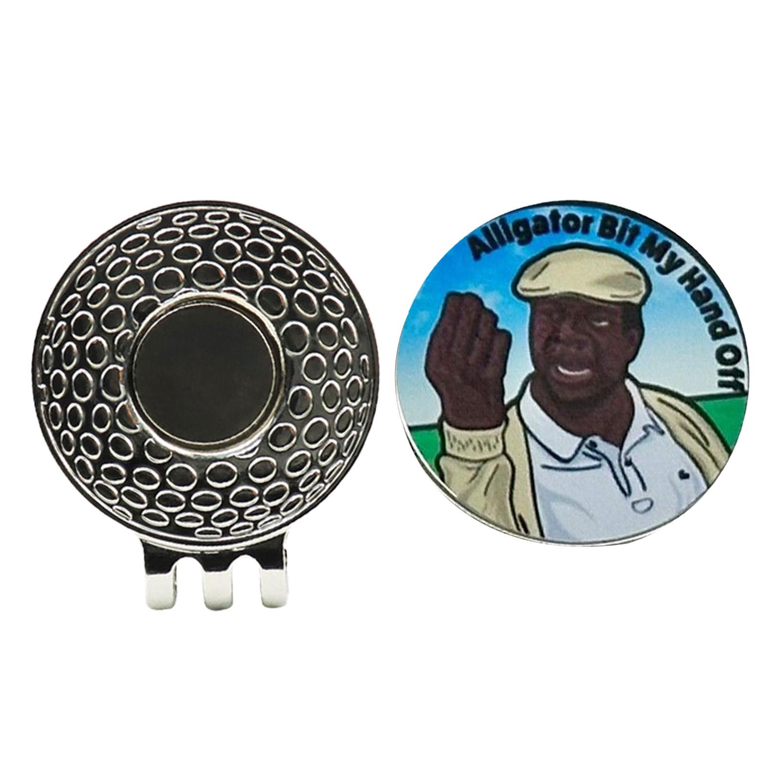 Funny Happy Gilmore Golf Ball Marker Hat Clip With Balls Mark