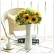 thumbnail image 2 of Girasoles artificiales en maceta, girasol de seda artificial, flores artificiales, ramo de girasol falso con arreglo de margaritas en jarrón para decoración del hogar, decoración de boda (1 manojo) oso de fresa  Juguete, 2 of 3