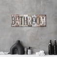 thumbnail image 4 of HFDF Bathroom Decor Bathroom Wall Art Bathroom Sign Decor Bathroom Art Wall Decor Rustic Wall Art Bathroom Canvas Wall Art Canvas Wall Art Country Pictures Wall Decor for Decor 16x12inch Framed, 4 of 5