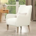 thumbnail image 4 of Jennifer Taylor Home Nimbus 27.5" Curved Accent Chair, Ivory White Boucle, 4 of 9