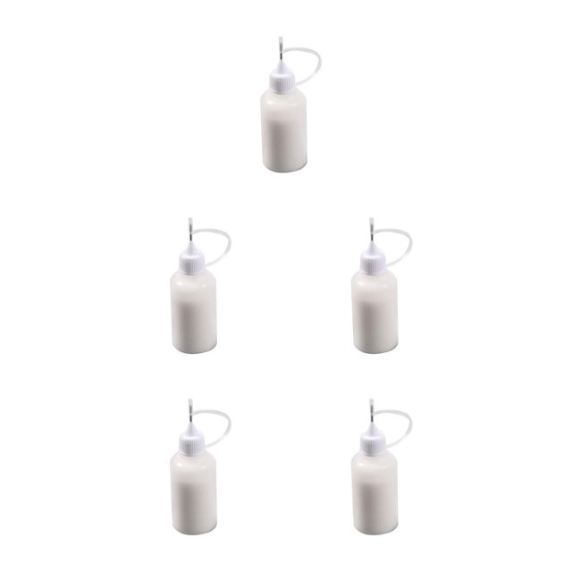 Billuyoard Paper Quilting 30ml Empty Glue Squeeze Supplies Plastic Bottles Dispenser Needle Household Applicator Tip Container Reusable Type2 NO2