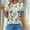 Yellow, variant on Zivyakyron T-Shirts Womens Summer Short Sleeve Tops for Women Vacation Floral Loose Casual Tunic Tops