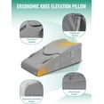 thumbnail image 5 of Knee Pillow for Knee Replacement Surgery, Memory Foam Knee Leg Elevation Pillow for After Surgery Recovery, Leg Pillow Surgery Recovery Equipment for Sciatica Lower Back Hip Ankles, 5 of 11