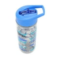 thumbnail image 7 of Your Zone 14-Ounce Plastic Water Bottle with Lid and Straw, Blue Shark, Double Wall Insulated, 7 of 7