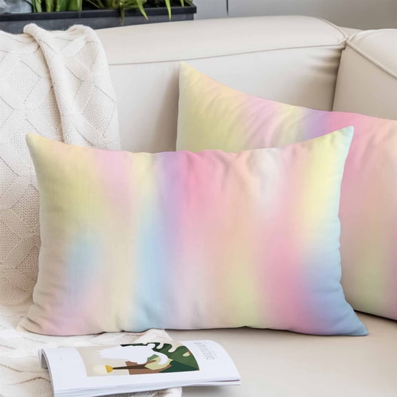Pink Covers Queen, Modern Colorful Ombre Abstract Tie Dye Art Soft Brushed Microfiber Breathable Throw Pillow Covers, Decorative Pillowcase with Zipper for Couch Sofa Bedroom Living Room 20"x30"