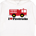 thumbnail image 3 of Inktastic I Heart Firetrucks Toddler Hoodie, 3 of 4