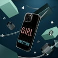 thumbnail image 4 of DistinctInk Clear Hybrid Case for Apple iPhone 15 Pro (6.1" Screen) - Yes I'm a Girl Yes I Speak Fluent Wrestling - Shockproof Protection, 4 of 9