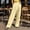 Yellow, variant on DuoJiaJ Women's Casual Pants High Waisted Wide Leg Trousers Straight Pants With Crinkle Design For Daily Wear Outdoor Sports Home Comfort Women's Wide Leg Pants Beige L