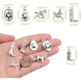 thumbnail image 3 of 60pcs Antique Silver Western Cowboy Pendant Charms Alloy Mixed Western Horse Boot Hat Dangle Pendants for DIY Bracelet Necklace Jewelry Making Father's Day Gift, 6 Styles, 3 of 7