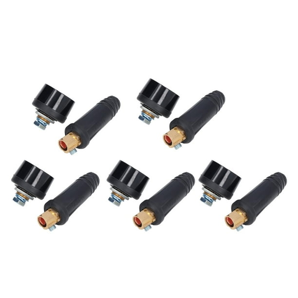 Juego de 5 conectores para máquina de soldar de latón y caucho de ajuste rápido