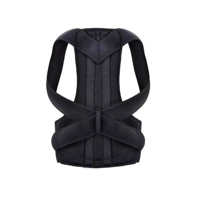 Cinturón lumbar corrector de postura ortopédico unisex negro