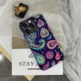 thumbnail image 6 of FKBRCL4U Compatible with iPhone 13 Pro Case, Colorful Paisley Shapes Pattern for Girl Full Body Design Soft Silicone Drop Shock Scratch Protection for iPhone 13 Pro, 6 of 7