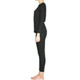 thumbnail image 3 of Lavra Women’s Thermal Set Cotton Waffle Knit Long Johns Underwear Top Pants Winter Pajama, 3 of 5