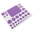 thumbnail image 4 of Shisuyan Quilling Template Board Paper Quilling Template Board Plastic Quilling Design Cork Backed Board Work Board Quilling Tools Accessories For Diy Paper Strips Purple, 4 of 9