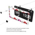 thumbnail image 5 of Cars and Bicycles License Plate Frames Universal Aluminum Tag Holder Cover with 2 Holes Screws for Front Rear Car Plate Decor 12x6 Inch for Women Men, 5 of 6