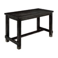 thumbnail image 3 of Furniture of America Sinuata Wood 5-Piece Counter Dining Set in Antique Black, 3 of 11