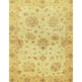 thumbnail image 1 of Ahgly Company Indoor Rectangle Abstract Yellow Oriental Area Rugs, 6' x 9', 1 of 6