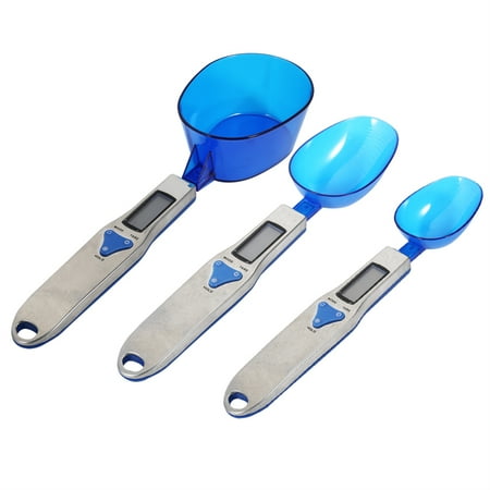 

3pcs Set Spoon Scale Accurate Electronic Digital Weighing Spoon Kitchen Measuring Tool 500/0.1g for Portioning Tea Flour Spices Medicine