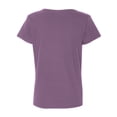 thumbnail image 2 of Gildan - Camiseta de manga corta con cuello redondo para mujer (Berenjena mezcla), 2 of 2