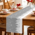 thumbnail image 5 of Grey Christmas Table Runner 90 Inches Long Farmhouse Dress Scarves, Vintage Farmhouse Pine Tree Snowflakes Dining Tablerunner for Coffee Table/Kitchen Island/Party Décor, 13" x 90", 5 of 8