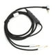 thumbnail image 3 of Cable de auriculares Cable de auriculares Cable de auriculares Cable de audio de repuesto Cable de aCable de auriculares, cable de audio negro buena conductividad eléctrica para Sennheiser HD202 HD497, 3 of 8