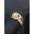 thumbnail image 4 of 1.31 Carats Princess Round Cut Diamonds Two-Row Engagement Cluster Ring In Hallmark 14K Multi-Tone Gold, 4 of 13