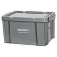 thumbnail image 2 of Camping Storage Box with Lid Space Saving Industrial Stackable Storage Container Gray, 2 of 9