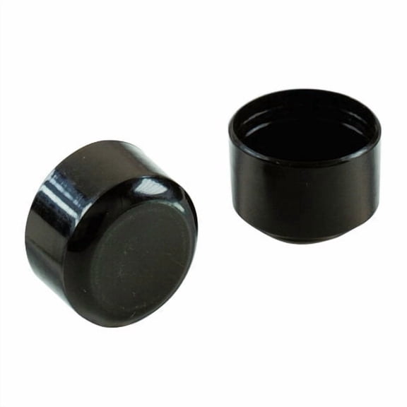 Shepherd 9768 Outside Furniture Leg Tip, 1-1/8 in Dia, Round, Black