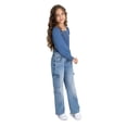 thumbnail image 4 of Jordache Girls Smocked Denim Top, Sizes 4-18, 4 of 5