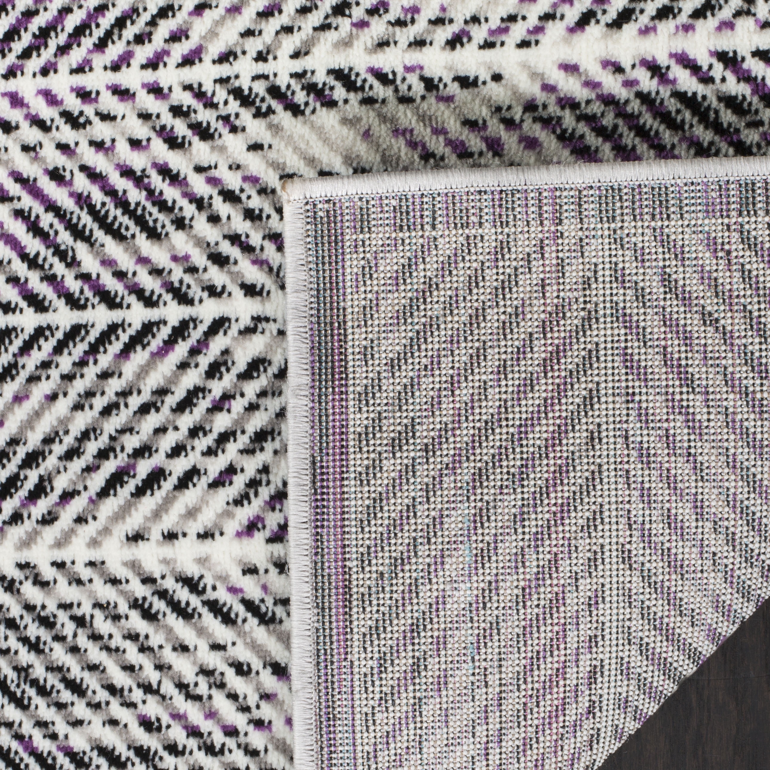 SAFAVIEH Skyler Catriona Striped Area Rug, Grey/Purple, 9' x 12'