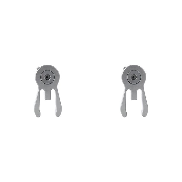 Greeniant Horquilla delantera manillar Headpost ajustable Quick Release Catcher Bike Head Tube Holder Binding fijación hebilla abrazadera Gris 2piezas
