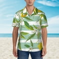 thumbnail image 4 of JUNZAN Lemon Pattern Hawaiian Shirt for Men,Summer Beach Casual Short Sleeve Button Down Shirts-Medium, 4 of 9